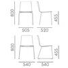 Silla Inga 5603/5609 Pedrali