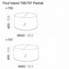 Pouf Island 796E/797E Outdoor Pedrali