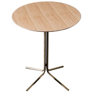 Mesa auxiliar redonda Genius madera Sovet Italia