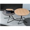 Mesa auxiliar redonda Genius madera Sovet Italia
