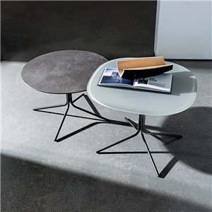 Mesa auxiliar redonda Genius madera Sovet Italia
