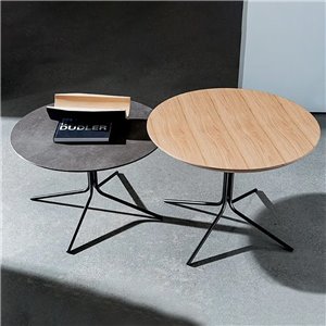 Mesa auxiliar redonda Genius madera Sovet Italia