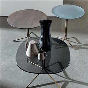 Mesa auxiliar redonda Genius madera Sovet Italia
