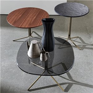 Mesa auxiliar redonda Genius madera Sovet Italia