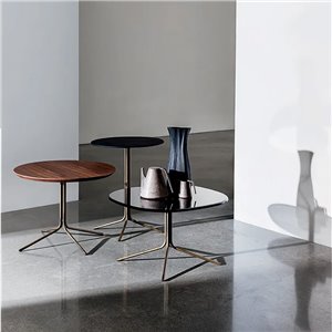 Mesa auxiliar redonda Genius madera Sovet Italia