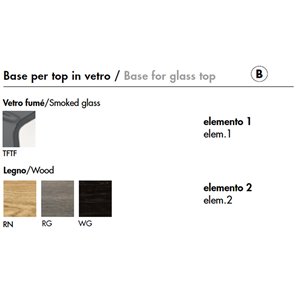 Mesa centro Regolo triangular cristal Sovet