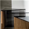 Mesa centro Regolo triangular cristal Sovet