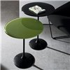 Mesa auxiliar Tulip Sobre cristal Sovet Italia