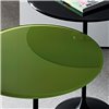 Mesa auxiliar Tulip Sobre cristal Sovet Italia