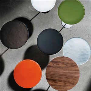 Mesa auxiliar Tulip Sobre cristal Sovet Italia