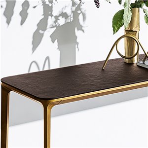 Consola Slim cuatro patas cristal Sovet Italia