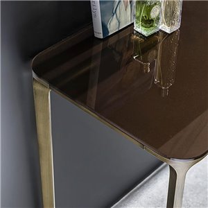 Consola Slim cuatro patas cristal Sovet Italia