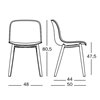 Silla Troy Tapizada Madera Magis