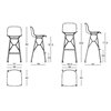 Taburete Troy Wireframe Polipropileno Magis