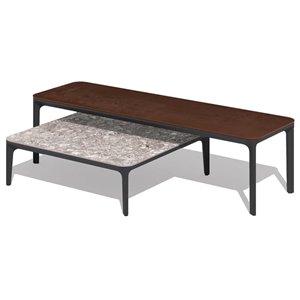 Mesa auxiliar Slim cerámica Outdoor Sovet Italia