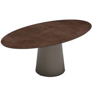 Mesa Totem elíptica Outdoor Sovet Italia