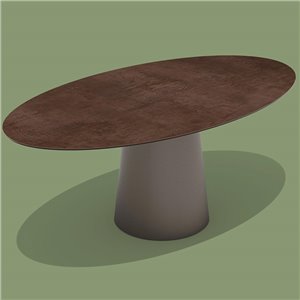 Mesa Totem elíptica Outdoor Sovet Italia