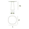 Mesa Totem bar shaped outdoor Sovet Italia
