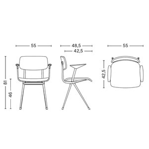 Sillón Result asiento tapizado Hay