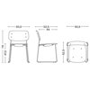 Silla Soft Edge 50 Sled Tapizada Hay