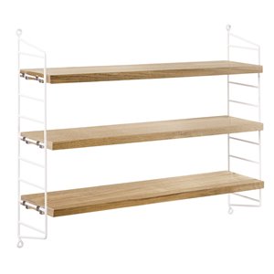 Estantería String Pocket - Oak/White