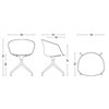 Silla AAC 20 tapizado frontal Hay