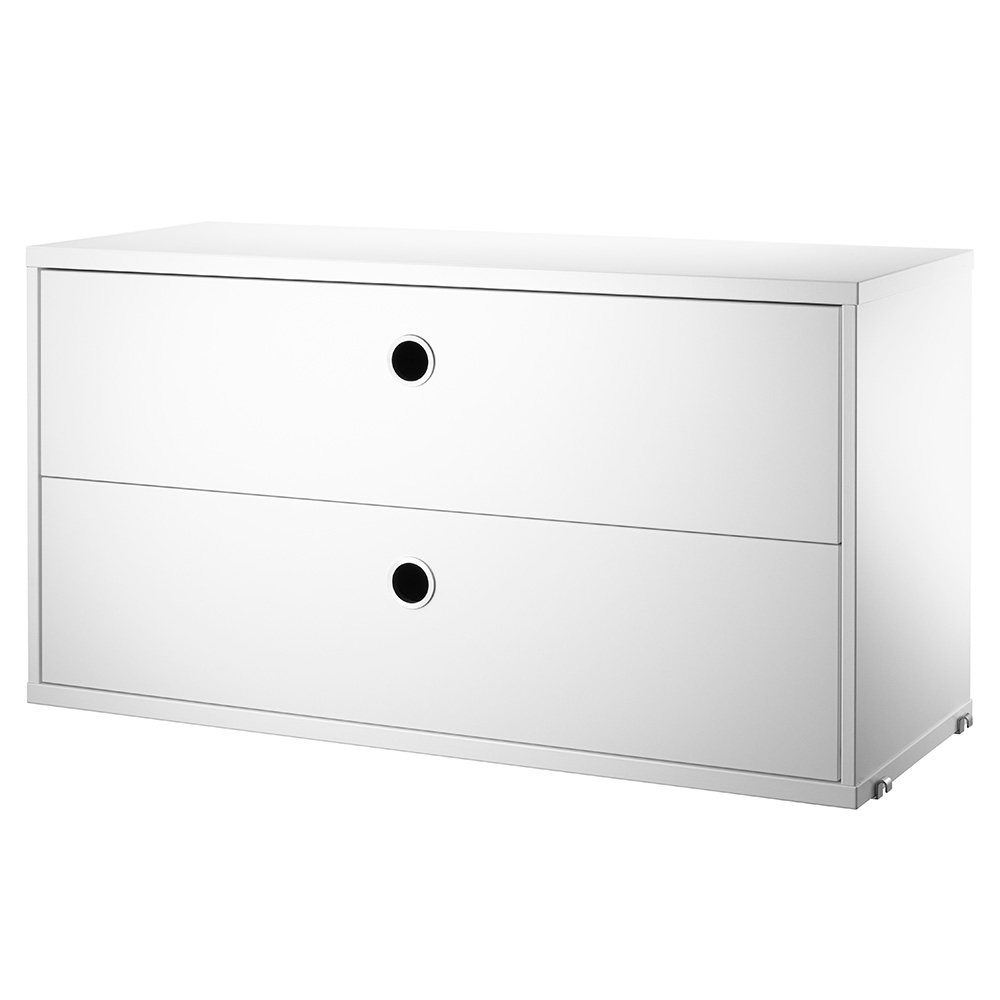 Cabinet con dos cajones - White 78