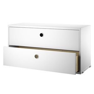 Cabinet con dos cajones - White 78