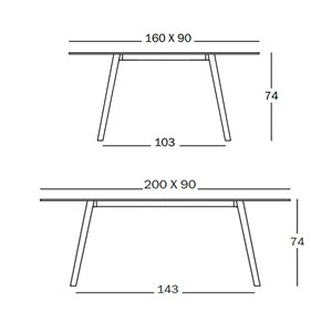 Mesa Pilo Rectangular Magis