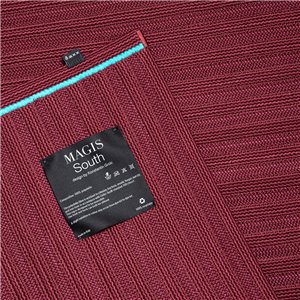 South: Dark red