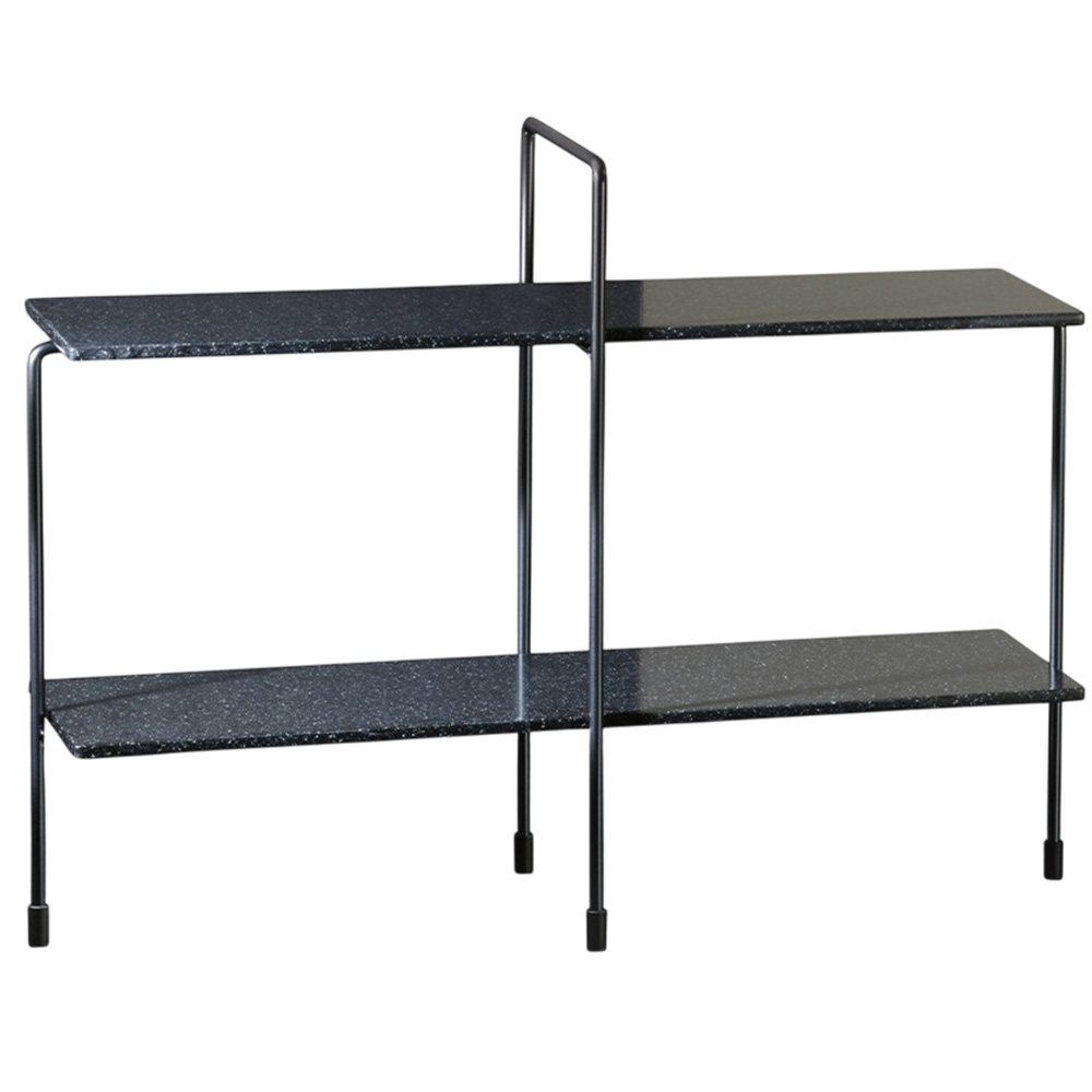 Traffic Consola: Piedra acrilica gris - Acero Negro 5013