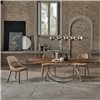 Mesa Louis Extensible Madera/Cristal Bontempi