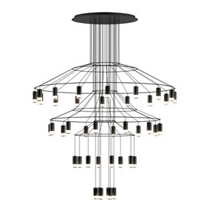 Lámpara suspensión Wireflow Chandelier Vibia