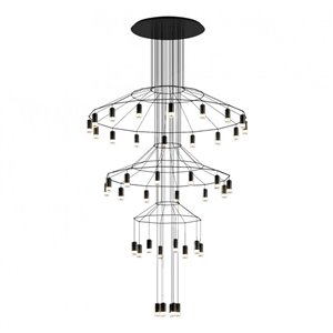 Lámpara suspensión Wireflow Chandelier Vibia