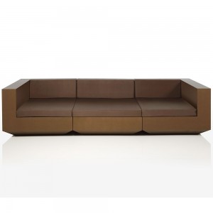 Sofá Modulo central Chaise Longue Vela con Luces Led y Tejido Náutico