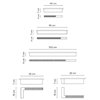 Lámpara techo Offset Linear Vibia
