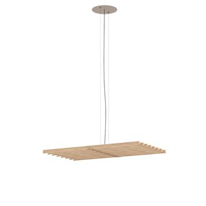 Lámpara suspensión Rhythm Horizontal Madera Vibia