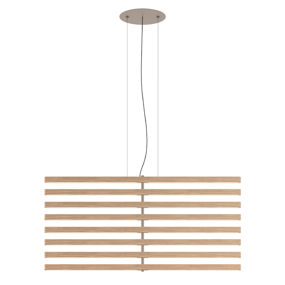 Lámpara suspensión Rhythm Vertical Madera Vibia