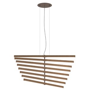 Lámpara suspensión Rhythm Vertical Madera Vibia