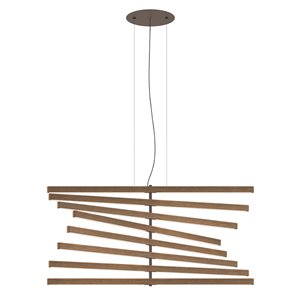 Lámpara suspensión Rhythm Vertical Madera Vibia