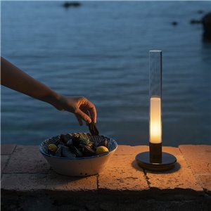 Lámpara sobremesa Sylvestrina batería 1974 SantaCole