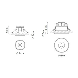 Lámpara techo Circle Trim Madera Vibia
