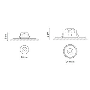 Lámpara techo Circle Trimless Vibia