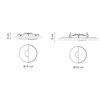Lámpara techo Circle Wall Washer Vibia