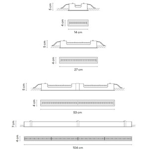 Lámpara techo Line Trim Vibia