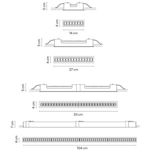 Lámpara techo Line High Efficiency Trim Vibia