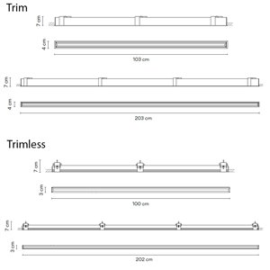 Lámpara techo Line Colour Trim Vibia