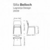 Silla Belloch Outdoor SantaCole. Mobiliario para exteriores. Sillas modernas.