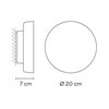 Lámpara aplique Dots Glass outdoor Vibia