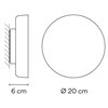 Lámpara aplique Dots outdoor Vibia